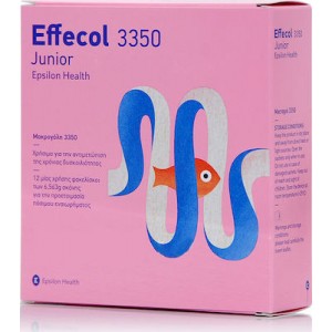 Epsilon Health Effecol 3350 Junior Οσμωτικό Υπακτικό για την Αντιμετώπιση της Περιστασιακής & Χρόνιας Δυσκοιλιότητας σε Παιδιά (>2 ετών) & Εφήβους, 12 sachets x 6.56 gr