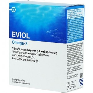 Eviol Omega 3 Συμπλήρωμα Ωμέγα 3, 30 caps