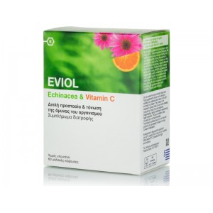 Eviol Echinacea & Vitamin C Συμπλήρωμα Διατροφής με Εχινάκεια & Βιταμίνη C, 30 caps