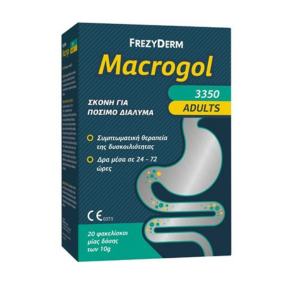 Frezyderm Macrogol Adults (3350) Σκόνη για Συμπτωματική Θεραπεία Δυσκοιλιότητας, 20x10gr