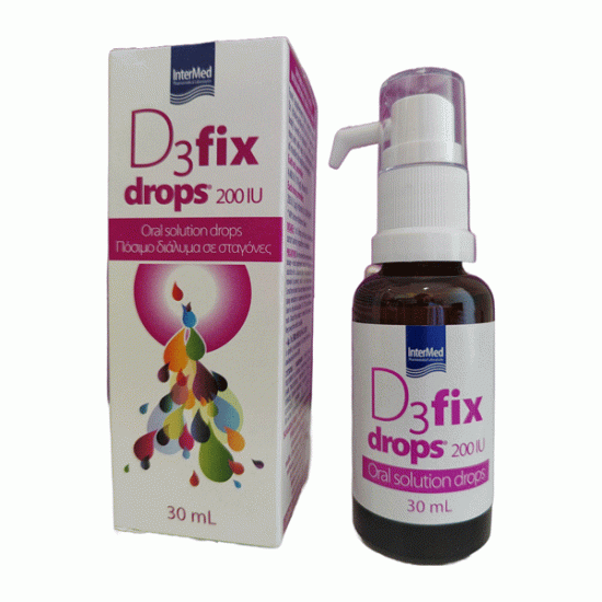 Intermed D3 Fix Drops 200IU Oral D3 Solution in Drops 30ml