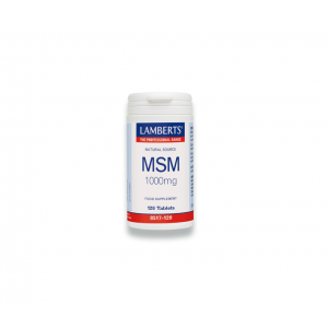 Lamberts MSM 1000MG Ιδανικός ‘Συνεργάτης’ της Γλυκοζαμίνης Βοηθάει στην Μείωση του Πόνου των Αρθρώσεων, 120 tabs