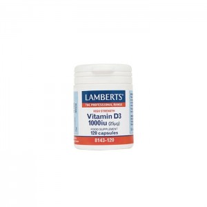 Lamberts Vitamin D3 1000iu (25μg), 120caps