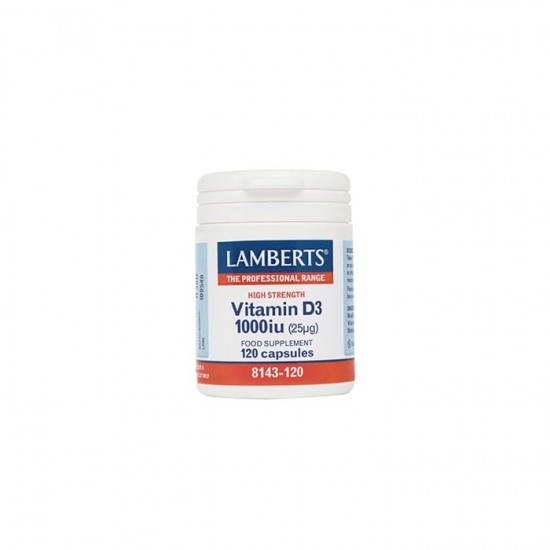 Lamberts Vitamin D3 1000iu (25μg), 120caps