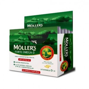 Mollers Forte Omega-3 Ιχθυέλαιο & Μουρουνέλαιο 150caps 