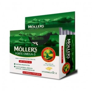 Mollers Forte Omega-3 Ιχθυέλαιο & Μουρουνέλαιο 150caps 