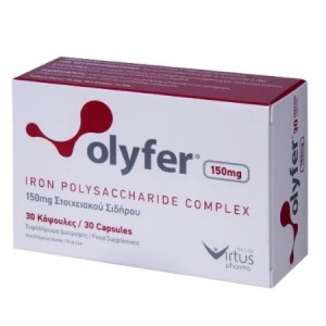 Mika Nutri Pharma Olyfer Iron Polysaccharide Complex 150mg Σίδηρος, 30 κάψουλες