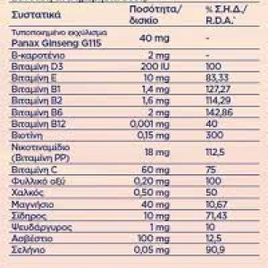 Pharmaton Geriatric Συμπλήρωμα Διατροφής με Ginseng G115 για Ενέργεια & Πνευματική Ευεξία σε Αναβράζοντα Δισκία με Γεύση Πορτοκάλι, 20eff.Tabs