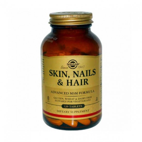 Solgar Skin, Nails & Hair Formula Φόρμουλα Πλούσια σε Βιταμίνες, Αμινοξέα & Μέταλλα για την Υγεία των Μαλλιών, του Δέρματος & των Νυχιών, 120tabs