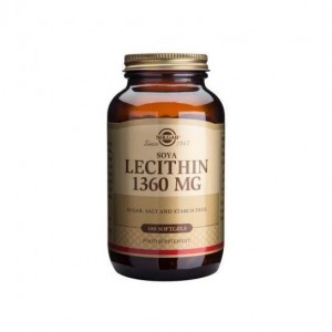 Solgar Lecithin 1360mg Συμπλήρωμα Διατροφής Λεκιθίνη Σόγιας για Τόνωση Νευρικού & Ανοσοποιητικού Συστήματος - Ιδανικό για Έλεγχο του Σωματικού Βάρους, 100softgels