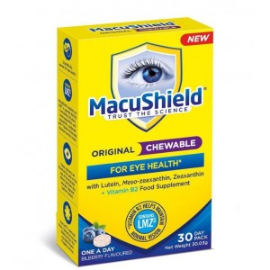 Macushield Original Συμπήρωμα Διατροφής για την Υγεία των Ματιών με Βιταμίνη Β2, 30 μασώμενα δισκία