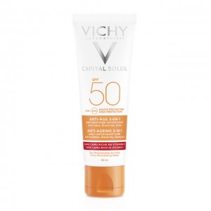 Vichy Set Capital Soleil Anti-Ageing 3 in 1 SPF50 Αντηλιακό Προσώπου Κατά Των Ρυτίδων 50ml + Δώρο Mineral 89 Probiotic Fractions 10ml 