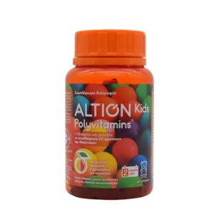 Altion Kids Polyvitamins Πολυβιταμινούχο Συμπλήρωμα Διατροφής για Παιδιά με Βιταμίνες & Μέταλλα, 60 ζελεδάκια