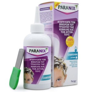 Paranix Shampoo Σαμπουάν Aγωγή που εξαλείφει Ψείρες & Κόνιδες, Κατάλληλο από 2 ετών, 200ml