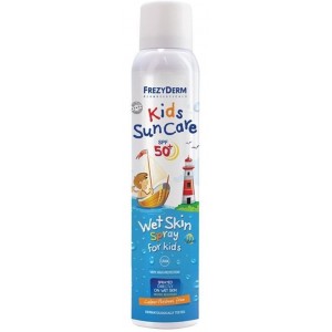 Frezyderm Kids Sun Care Wet Skin Spray SPF50+ Παιδικό Αντιηλιακό Spray που Ψεκάζεται Απευθείας σε Βρεγμένο Δέρμα, 200ml