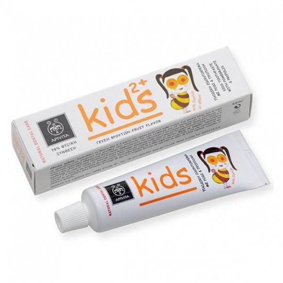 Apivita Natural Dental Care KIDS 2+, Παιδική Οδοντόκρεμα, 50ml