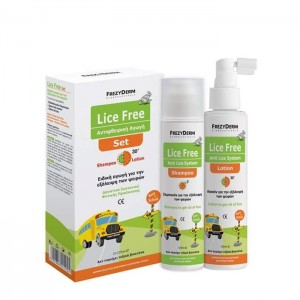 Frezyderm Lice Free Set Ολοκληρωμένη Αγωγή για Ψείρες Σαμπουάν & Λοσιόν, 2 X 125ml