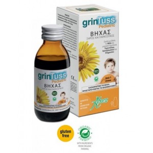 Aboca Grintuss Pediatric Παιδικό Σιρόπι για Ξηρό & Παραγωγικό Βήχα, Προστατεύει Δημιουργώντας ένα Φιλμ Φραγμού, 180ml