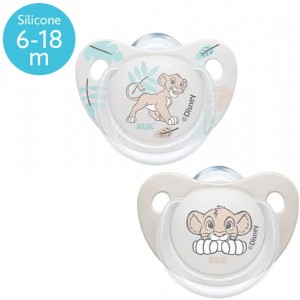 Nuk Disney Baby Πιπίλες Σιλικόνης για 6-18 μηνών, 2τεμ