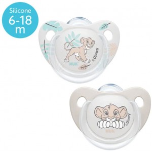 Nuk Disney Baby Πιπίλες Σιλικόνης για 6-18 μηνών, 2τεμ