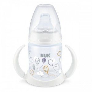 Nuk First Choice Learner Bottle Νέο Μπιμπερό Εκπαίδευσης με Δύο Λαβές & Μαλακό Ρύγχος Σιλικόνης 6-18m, 150ml(10.527.754)