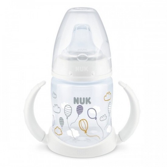 Nuk First Choice Learner Bottle Νέο Μπιμπερό Εκπαίδευσης με Δύο Λαβές & Μαλακό Ρύγχος Σιλικόνης 6-18m, 150ml(10.527.754)