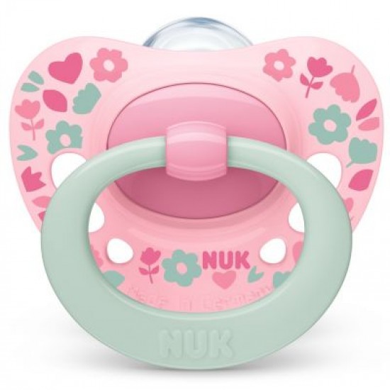 NUK Signature Silicon Pacifier Πιπίλα Σιλικόνης 6-18, 1τεμ