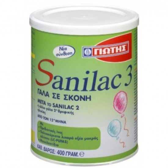 Γιώτης Γάλα σε Σκόνη Sanilac 3 12m+ 400gr