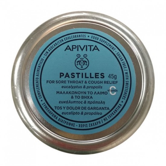 Apivita Pastilles Παστίλιες με Ευκάλυπτο & Πρόπολη, 45g