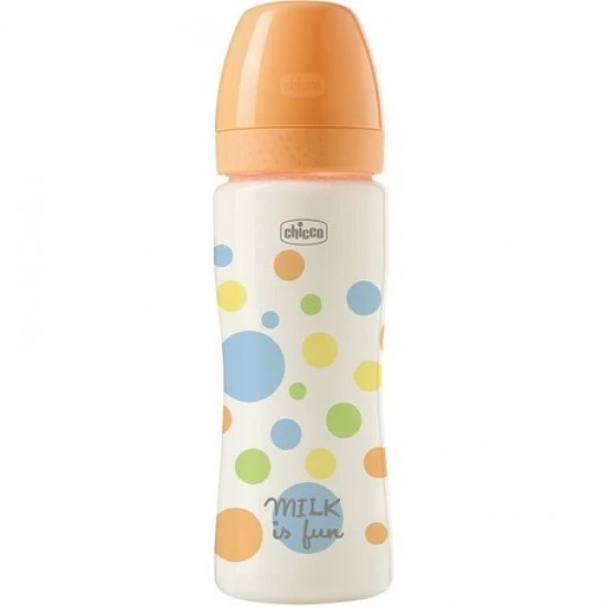 Chicco Perfect Easy Πλαστικό Μπιμπερό Κατά των Κολικών με Θηλή Σιλικόνης για 4+ μηνών Unisex, 330ml 
