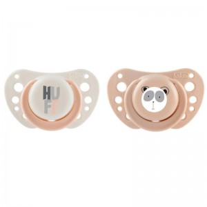 Chicco Physio Forma Air Σετ Πιπίλες Σιλικόνης 0-6 μηνών Μπεζ-Ροζ, 2τμχ