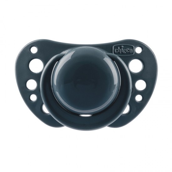 Chicco Physio Air Πιπίλες Σιλικόνης Μπεζ - Γκρι για 6-16m με θήκη , 2τμχ 
