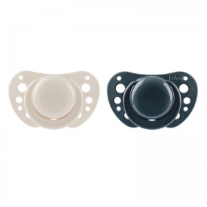 Chicco Physio Air Πιπίλες Σιλικόνης Μπεζ - Γκρι για 6-16m με θήκη , 2τμχ 