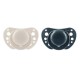 Chicco Physio Air Πιπίλες Σιλικόνης Μπεζ - Γκρι για 6-16m με θήκη , 2τμχ 