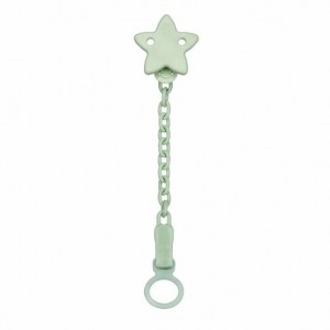 Chicco All You Can Clip Κλιπ Πιπίλας Αστέρι με Αλυσίδα 0m+ σε Φυστική Χρώμα, 1τεμ