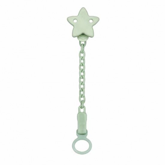 Chicco All You Can Clip Κλιπ Πιπίλας Αστέρι με Αλυσίδα 0m+ σε Φυστική Χρώμα, 1τεμ