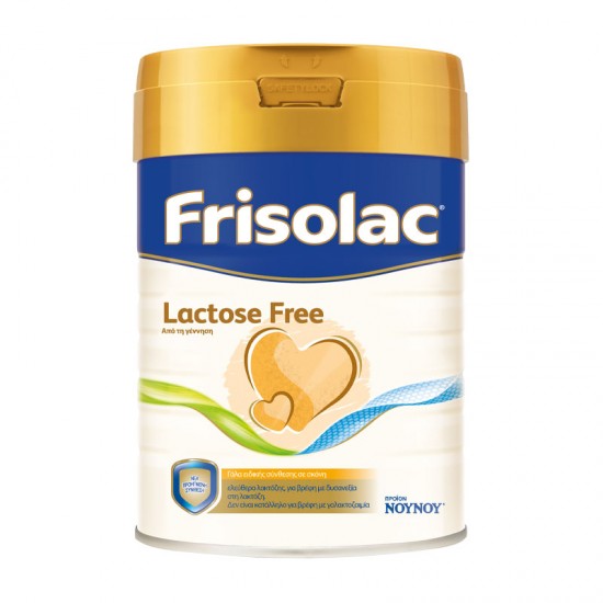 Frisolac Lactose Free Γάλα Ειδικής Διατροφής Ελεύθερο Λακτόζης, από τη Γέννηση, 400 gr