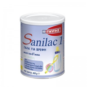 Γιώτης Sanilac 1 Γάλα 1ης Βρεφικής Ηλικίας 0-6 Μηνών, 400g