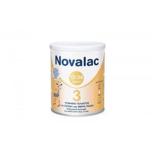 Novalac 3 Ρόφημα Γάλακτος σε Σκόνη για Παιδιά Mετά τον 1ο Χρόνο Χωρίς Ζάχαρη, 400gr