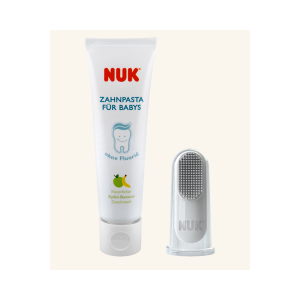 Nuk Tooth & Gum Cleanser Σετ Στοματικής Υγιεινής για Βρέφη 3-12m, 1 τεμάχιο