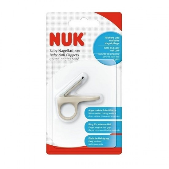 NUK Baby Nail Clippers Gray, 1τμχ