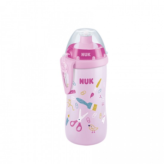 Nuk First Choice Junior Cup Κύπελλο με Κλιπ & Καπάκι Push - Pull 18m+, 300ml