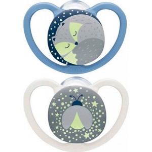 NUK Silicone Pacifier Space Night (6-18m) 2pcs