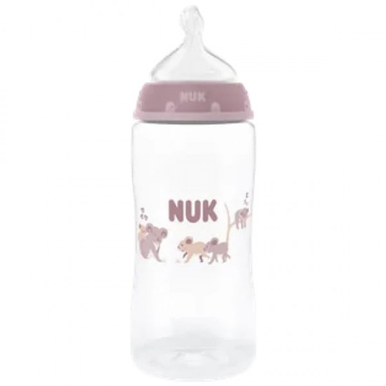 NUK First Choice Πλαστικό Μπιμπερό με Δείκτη Ελέγχου Θερμοκρασίας 3m+, 300ml