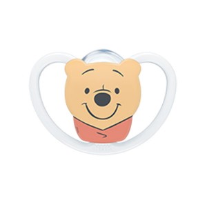 NUK Disney Winnie the Pooh Space Πιπίλα Σιλικόνης Χωρίς Κρίκο 18-36 μηνών (10.571.230)