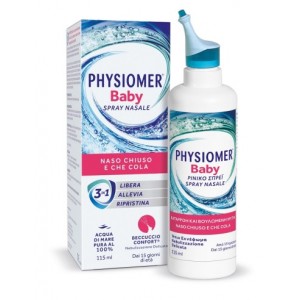 Physiomer Baby  Ρινικό Σπρέι με 100% Θαλασσινό Νερό Κατάλληλο από τη Γέννηση, 115ml