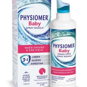 Physiomer Baby  Ρινικό Σπρέι με 100% Θαλασσινό Νερό Κατάλληλο από τη Γέννηση, 115ml