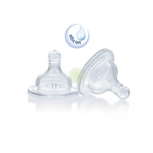 Chicco Physio Teat Anti-Colic Θηλή Σιλικόνης 0m+ Κανονικής Ροή Φαγητού 2 Τμχ