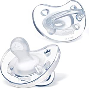 Chicco Physio Soft Ανατομική Πιπίλα Σιλικόνη Διάφανο Λευκό Χρώμα για Ηλικίες 0-6m, 1τεμ